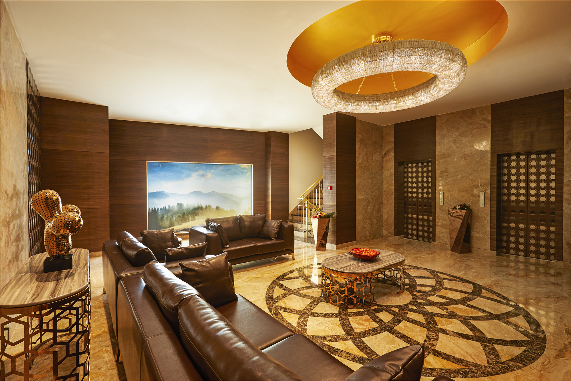 Furnished serviced apartment lounge in Chennai