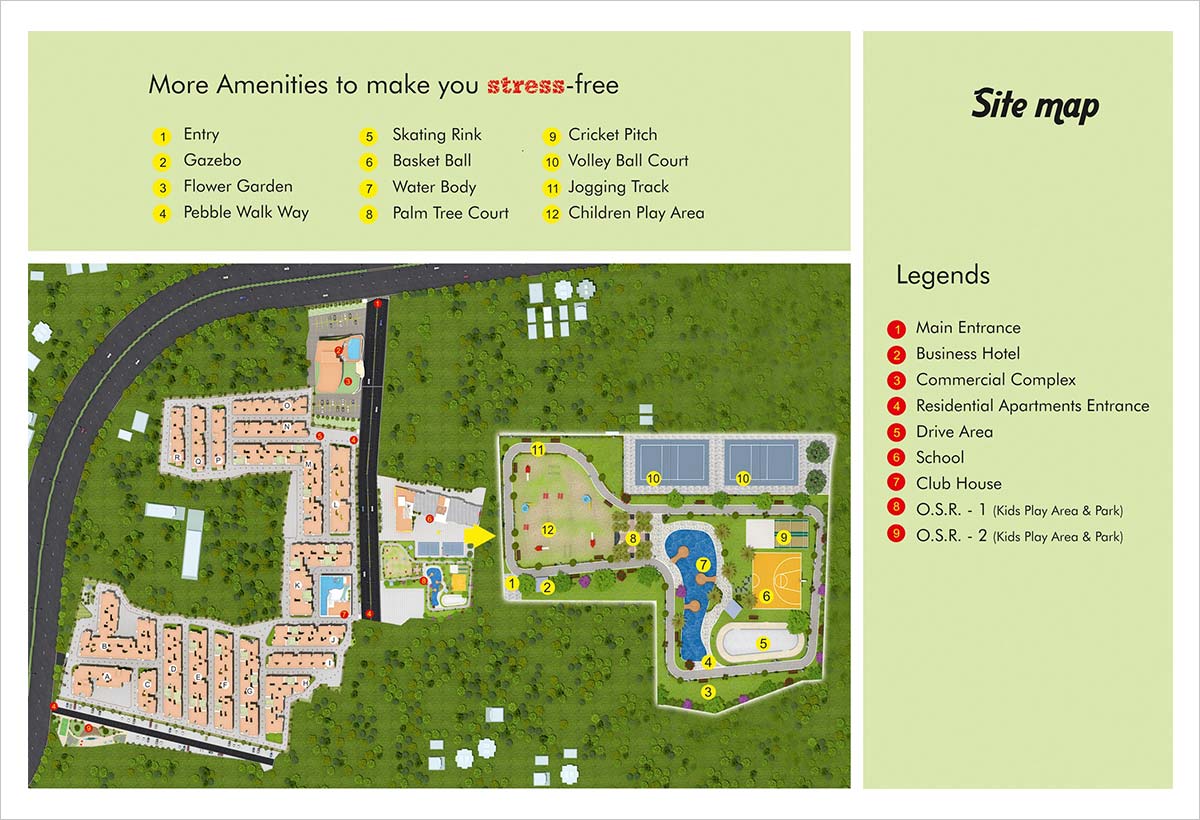 The Royal Castle master site plan